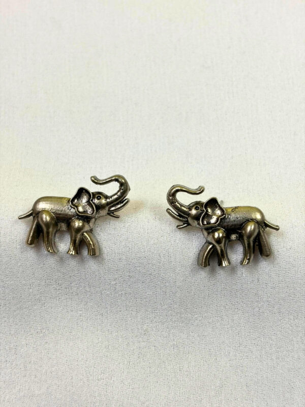 Elephant Motif Stud Earrings