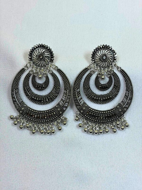 Surbahar Oxidised Jhumka Earrings