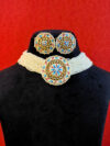 Jahnavi Pearl Choker Necklace Set
