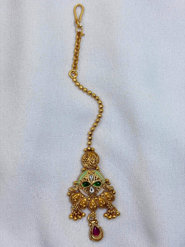 Tulip Gold Plated Traditional Maang Tikka