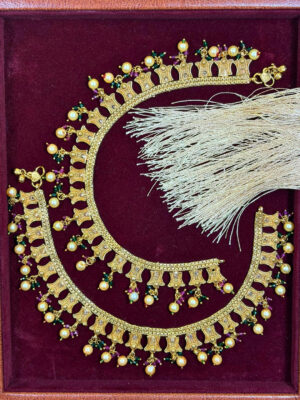 Madhavi Gold Plated Payal / Anklets