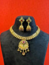 Dimple Gold Plated Choker Necklace Set