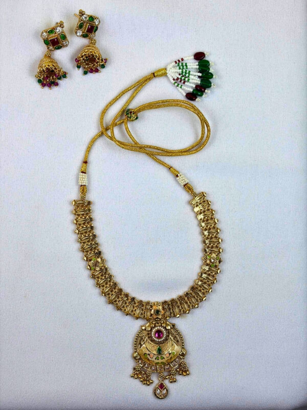 Dimple Gold Plated Choker Necklace Set
