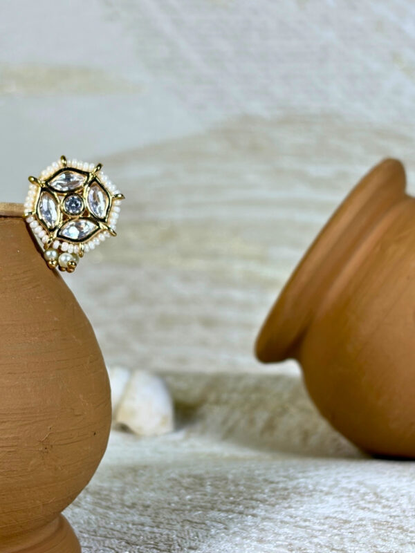 Rupak Kundan Nose Ring | Nath