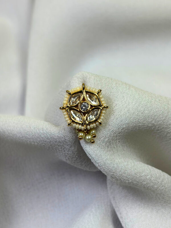 Rupak Kundan Nose Ring | Nath