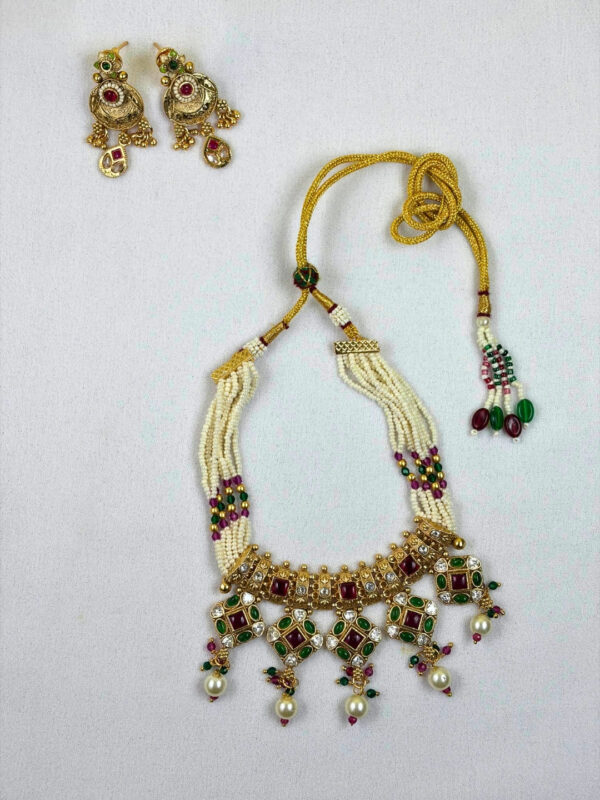Revathi Pearl Choker Necklace Set