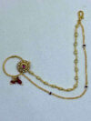Mridang Pearl Chain Nose Ring | Nath