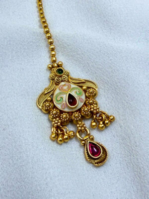 Daisy Gold Plated Traditional Maang Tikka