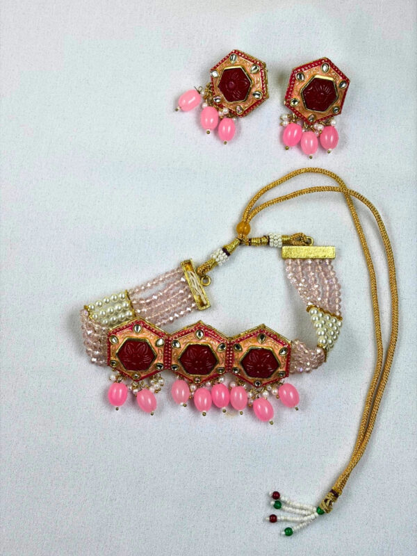 Sneha Pearl Choker Necklace Set