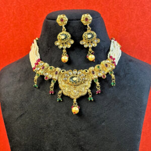 Priyamani Pearl Choker Necklace Set