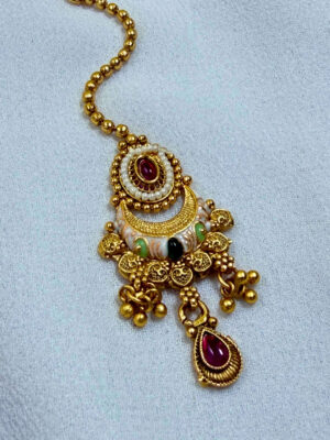 Padam Gold Plated Traditional Maang Tikka