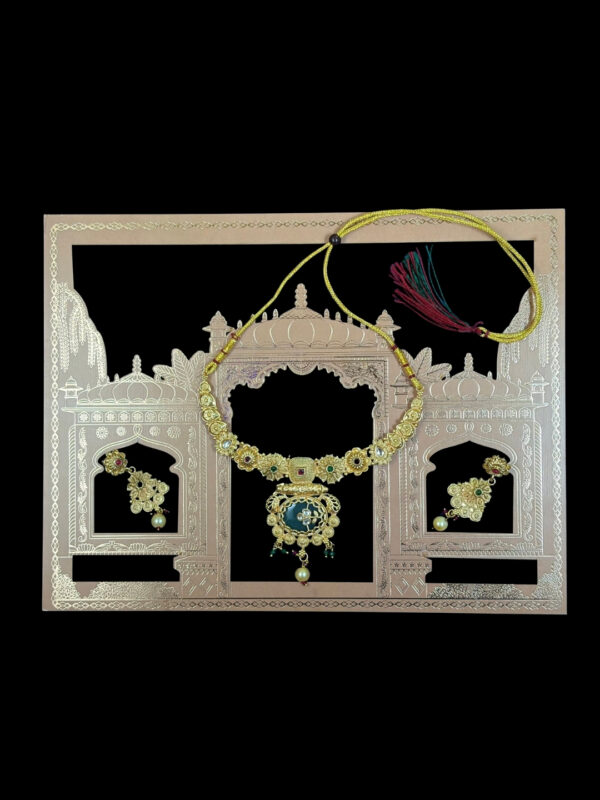 Asin Gold Plated Choker Necklace Set