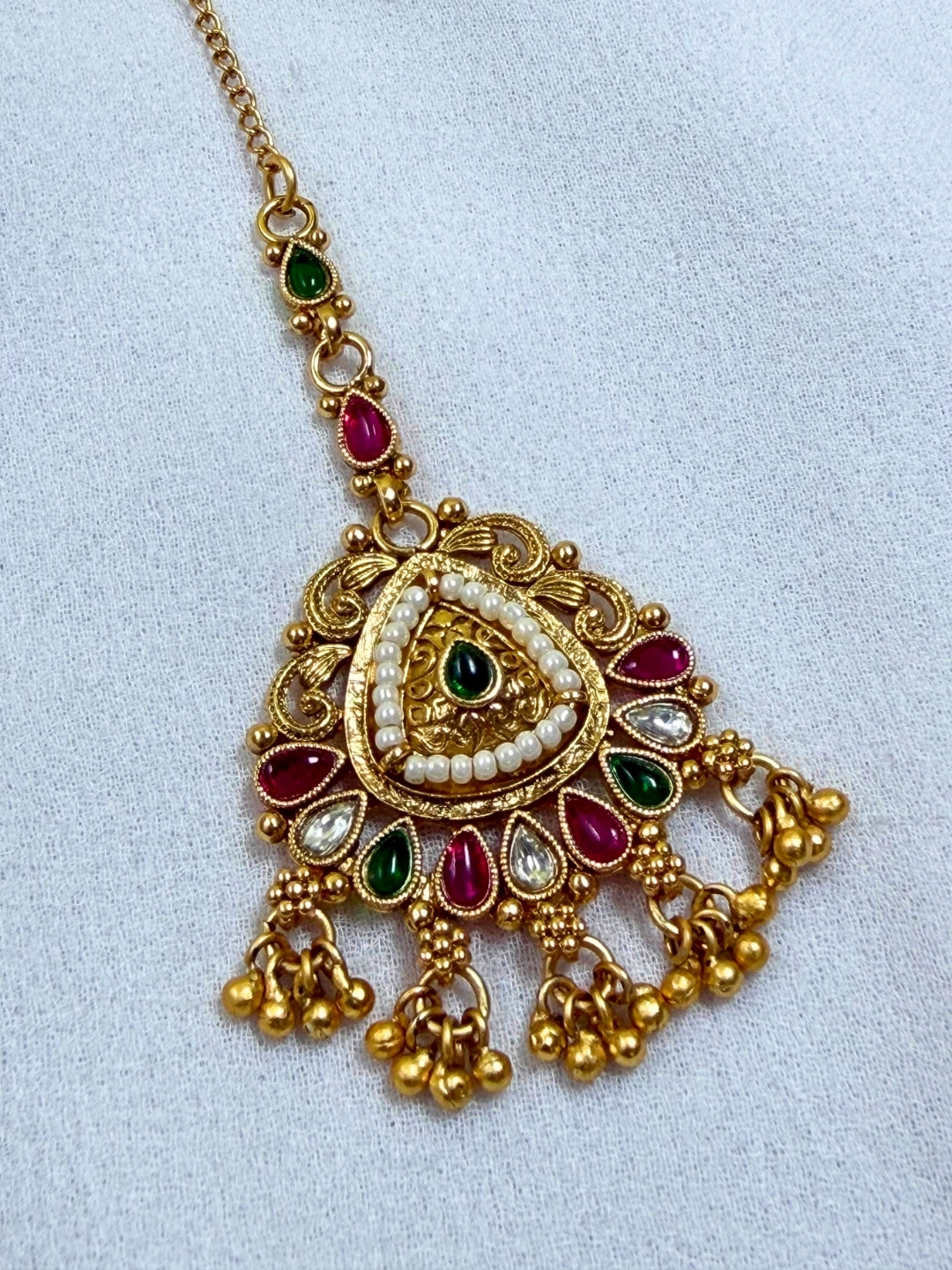 Swarnpushp Gold Plated Traditional Maang Tikka