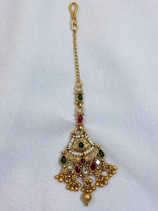 Jaismine Gold Plated Traditional Maang Tikka