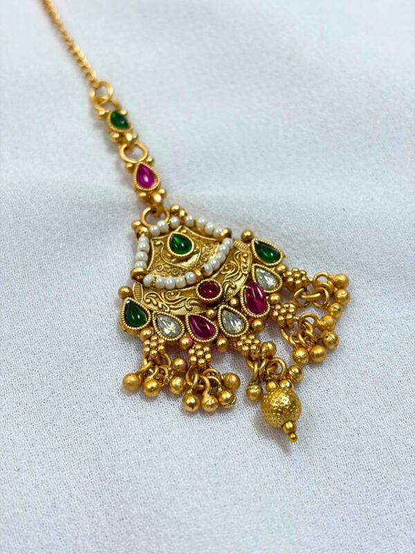 Jaismine Gold Plated Traditional Maang Tikka