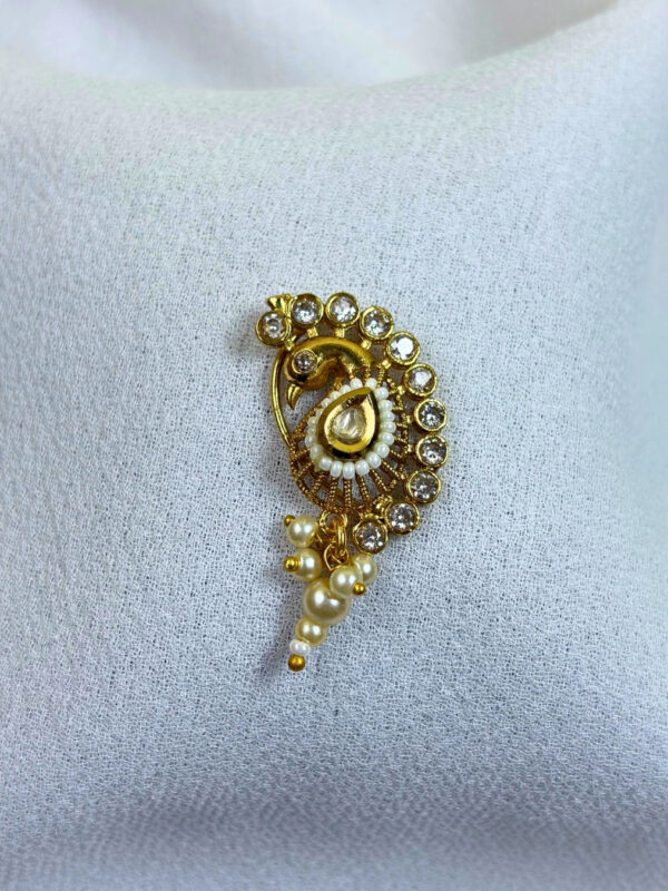 Tarana Pearl Beaded Nose Ring | Moti Nath