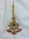 Lavender Gold Plated Traditional Maang Tikka