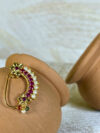 Swar Ruby Pearl Nose Ring | Nath
