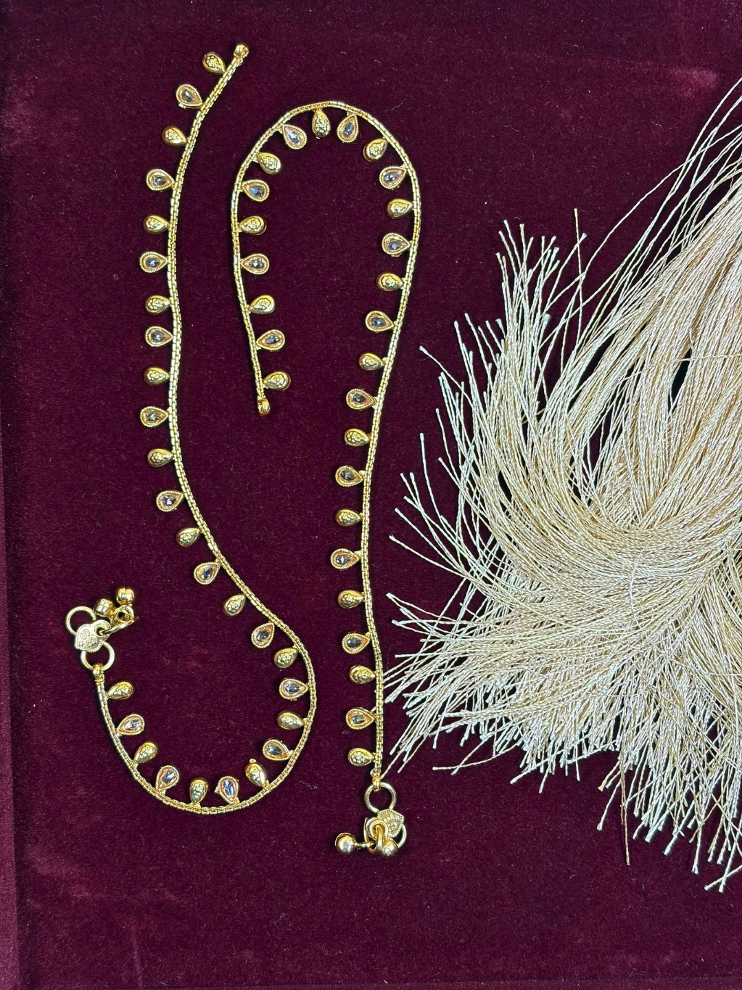 Swarnapushp Gold Plated Payal / Anklets