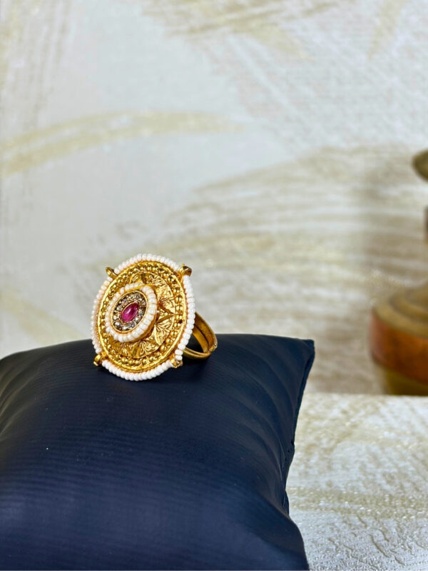 Rajanigandha Statement Ring